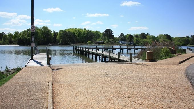 Back Creek Park Boat Launch - Left Ramp