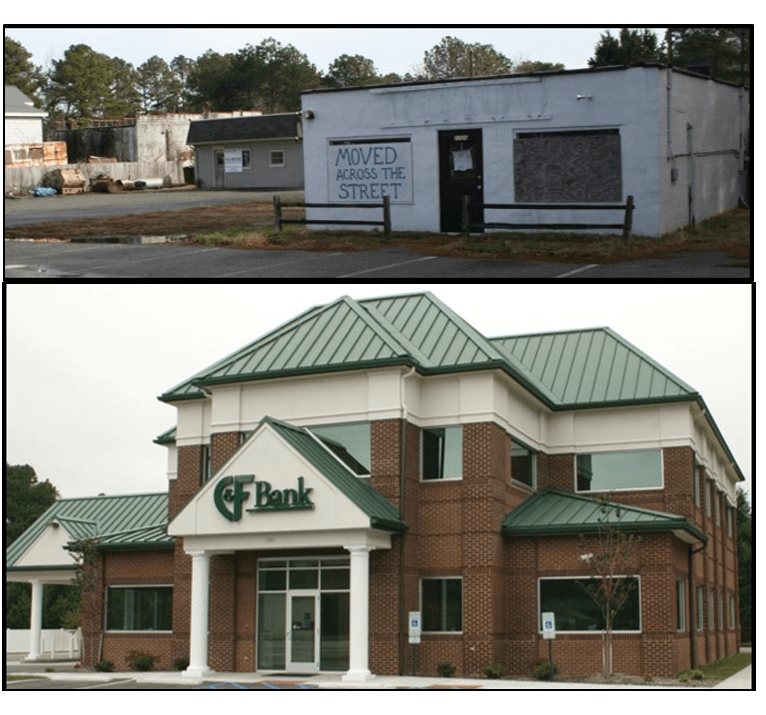 Redevelopment - Before and After