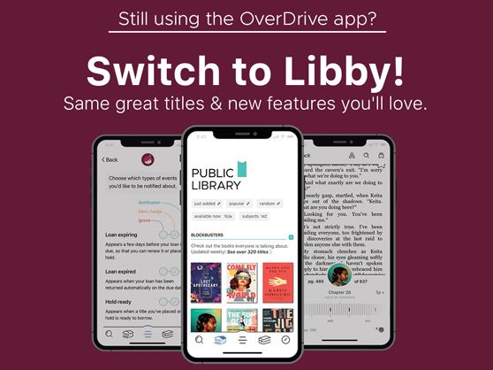 Switch from the OverDrive app to Libby