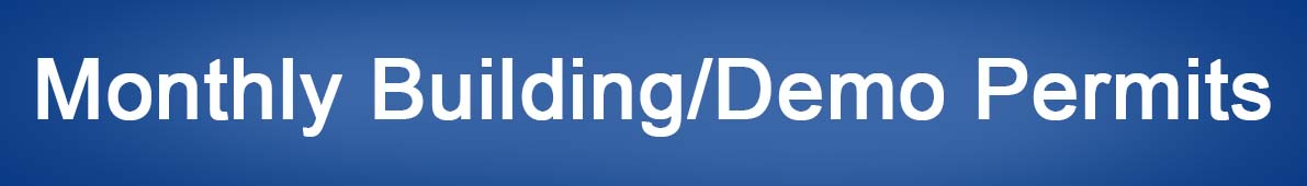 Monthly Building Demo Permits