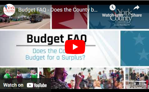 Does the County Budget for a Surplus