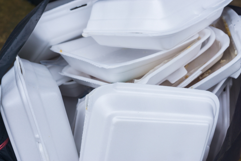 This is an image of foam containers