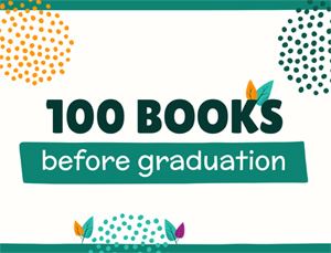Students in grades 6-12 sign up for 100 Books Before Graduation